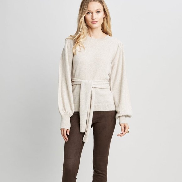 Cashmere Tie Waist Sweater from Elie Tahari - Picture 8 of 10